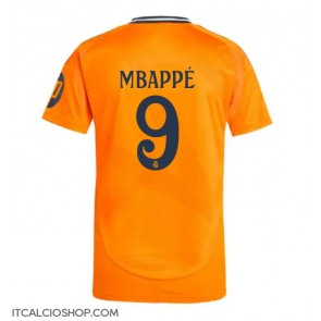 Real Madrid Kylian Mbappe #9 Seconda Maglia 2024-25 Manica Corta